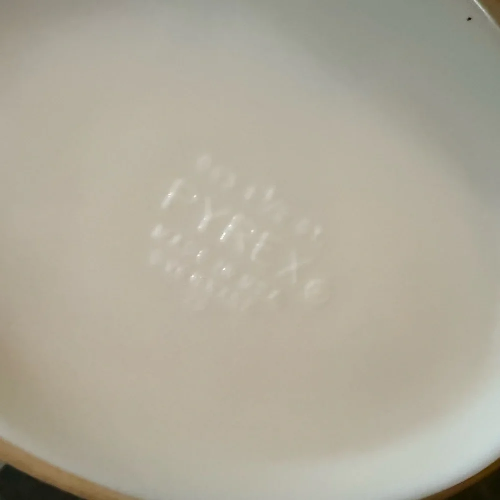 Pyrex Early American 043 Oval Casserole Dish Only Brown Gold 1 1/2 Qt Eagle Corn